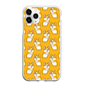 Чехол для iPhone 11 Pro матовый с принтом Корги Паттерн 2 , Силикон |  | Тематика изображения на принте: веселый | лапочка | милый | мимими | оранжевый | пес | песик | собака | счастье | щенок