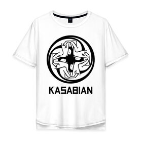 Мужская футболка хлопок Oversize с принтом Kasabian , 100% хлопок | свободный крой, круглый ворот, “спинка” длиннее передней части | Тематика изображения на принте: kasabian | группы | касабиан | касейбиан | крис эдвардс | музыка | рок | рок группы | серджио пиццорно | том мейган