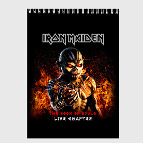 Скетчбук с принтом Iron Maiden , 100% бумага
 | 48 листов, плотность листов — 100 г/м2, плотность картонной обложки — 250 г/м2. Листы скреплены сверху удобной пружинной спиралью | heavy metal | iron maiden | metal | айрон мейден | группы | метал | музыка | рок | хеви метал
