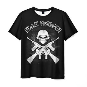 Мужская футболка 3D с принтом Iron Maiden , 100% полиэфир | прямой крой, круглый вырез горловины, длина до линии бедер | Тематика изображения на принте: heavy metal | iron maiden | metal | айрон мейден | группы | метал | музыка | рок | хеви метал