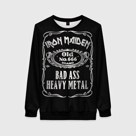 Женский свитшот 3D с принтом Iron Maiden , 100% полиэстер с мягким внутренним слоем | круглый вырез горловины, мягкая резинка на манжетах и поясе, свободная посадка по фигуре | heavy metal | iron maiden | metal | айрон мейден | группы | метал | музыка | рок | хеви метал