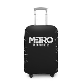 Чехол для чемодана 3D с принтом METRO EXODUS , 86% полиэфир, 14% спандекс | двустороннее нанесение принта, прорези для ручек и колес | exodus | horror | metro 2033 | metro exodus | survival | игры | исход | метро | метро 2035