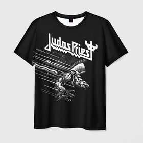 Мужская футболка 3D с принтом Judas Priest , 100% полиэфир | прямой крой, круглый вырез горловины, длина до линии бедер | Тематика изображения на принте: judas priest | metal | rock | группы | метал | музыка | рок | хард рок | хэви метал