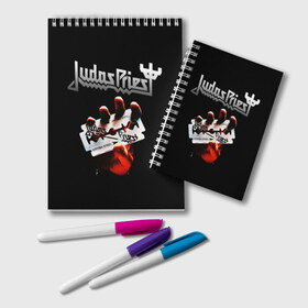 Блокнот с принтом Judas Priest , 100% бумага | 48 листов, плотность листов — 60 г/м2, плотность картонной обложки — 250 г/м2. Листы скреплены удобной пружинной спиралью. Цвет линий — светло-серый
 | judas priest | metal | rock | группы | метал | музыка | рок | хард рок | хэви метал