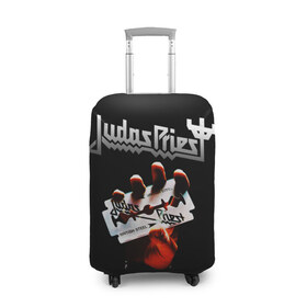 Чехол для чемодана 3D с принтом Judas Priest , 86% полиэфир, 14% спандекс | двустороннее нанесение принта, прорези для ручек и колес | judas priest | metal | rock | группы | метал | музыка | рок | хард рок | хэви метал