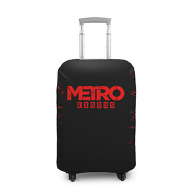 Чехол для чемодана 3D с принтом METRO EXODUS , 86% полиэфир, 14% спандекс | двустороннее нанесение принта, прорези для ручек и колес | exodus | horror | metro 2033 | metro exodus | red | sparta | survival | игры | исход | метро | метро 2035 | спарта | спартанцы