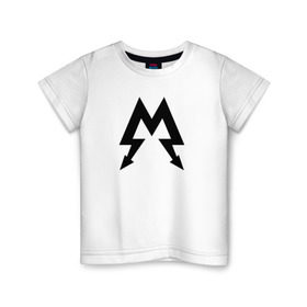 Детская футболка хлопок с принтом METRO СПАРТА , 100% хлопок | круглый вырез горловины, полуприлегающий силуэт, длина до линии бедер | 