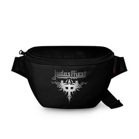 Поясная сумка 3D с принтом Judas Priest , 100% полиэстер | плотная ткань, ремень с регулируемой длиной, внутри несколько карманов для мелочей, основное отделение и карман с обратной стороны сумки застегиваются на молнию | judas priest | metal | rock | группы | метал | музыка | рок | хард рок | хэви метал