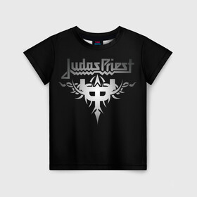 Детская футболка 3D с принтом Judas Priest , 100% гипоаллергенный полиэфир | прямой крой, круглый вырез горловины, длина до линии бедер, чуть спущенное плечо, ткань немного тянется | judas priest | metal | rock | группы | метал | музыка | рок | хард рок | хэви метал