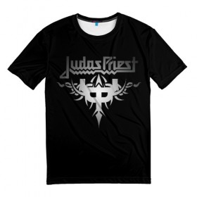 Мужская футболка 3D с принтом Judas Priest , 100% полиэфир | прямой крой, круглый вырез горловины, длина до линии бедер | Тематика изображения на принте: judas priest | metal | rock | группы | метал | музыка | рок | хард рок | хэви метал