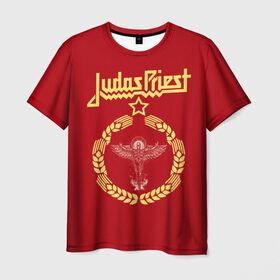 Мужская футболка 3D с принтом Judas Priest , 100% полиэфир | прямой крой, круглый вырез горловины, длина до линии бедер | judas priest | metal | rock | группы | метал | музыка | рок | хард рок | хэви метал