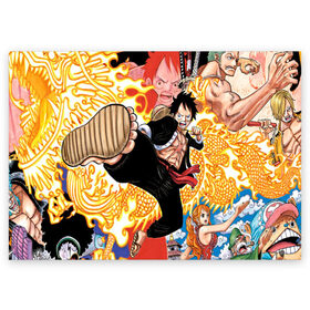 Поздравительная открытка с принтом One Piece , 100% бумага | плотность бумаги 280 г/м2, матовая, на обратной стороне линовка и место для марки
 | anime | asian | asiatic | big | cat | crow | giant | hat | huge | japonese | karasu | kyojin | manga | neko | one piece | oppai | oriental | power | powerful | tophat | weapon | woma | аниме | манга | япония