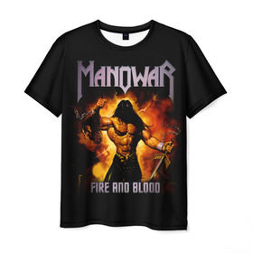 Мужская футболка 3D с принтом Manowar , 100% полиэфир | прямой крой, круглый вырез горловины, длина до линии бедер | heavy metal | manowar | power metal | группы | метал | музыка | пауэр метал | рок | хеви метал