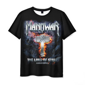 Мужская футболка 3D с принтом Manowar , 100% полиэфир | прямой крой, круглый вырез горловины, длина до линии бедер | Тематика изображения на принте: heavy metal | manowar | power metal | группы | метал | музыка | пауэр метал | рок | хеви метал