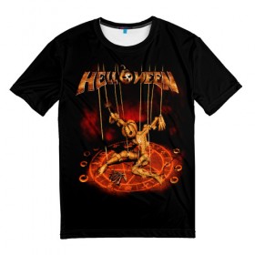 Мужская футболка 3D с принтом Helloween , 100% полиэфир | прямой крой, круглый вырез горловины, длина до линии бедер | heavy metal | helloween | metal | группа | метал | музыка | пауэр метал | рок | хэви метал