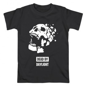 Мужская футболка хлопок с принтом DEAD BY DAYLIGHT , 100% хлопок | прямой крой, круглый вырез горловины, длина до линии бедер, слегка спущенное плечо. | 