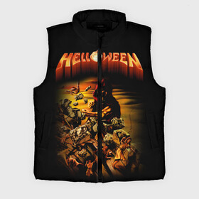 Мужской жилет утепленный 3D с принтом Helloween ,  |  | heavy metal | helloween | metal | группа | метал | музыка | пауэр метал | рок | хэви метал