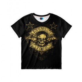 Детская футболка 3D с принтом Avenged Sevenfold , 100% гипоаллергенный полиэфир | прямой крой, круглый вырез горловины, длина до линии бедер, чуть спущенное плечо, ткань немного тянется | a7x | avenged sevenfold | heavy metal | metal | группы | метал | музыка | прогрессивный метал | рок | хард рок | хэви метал