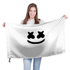 Флаг 3D с принтом MARSHMELLO , 100% полиэстер | плотность ткани — 95 г/м2, размер — 67 х 109 см. Принт наносится с одной стороны | marsh | marshmallow | marshmello | marshmelo | mello | music | smile | диджей | лого | маршмеллов | маршмеллоу | маршмеллу | маршмело | маршмелов | маршмелоу | музыка | музыкант | рожица | трэп | улыбка | хаус