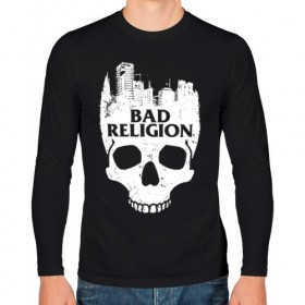 Мужской лонгслив хлопок с принтом Bad Religion , 100% хлопок |  | Тематика изображения на принте: bad religion | hardcore | punk | группы | музыка | панк | панк рок | рок