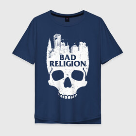 Мужская футболка хлопок Oversize с принтом Bad Religion , 100% хлопок | свободный крой, круглый ворот, “спинка” длиннее передней части | bad religion | hardcore | punk | группы | музыка | панк | панк рок | рок