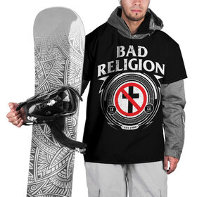 Накидка на куртку 3D с принтом Bad Religion , 100% полиэстер |  | bad religion | hardcore | punk | группы | музыка | панк | панк рок | рок