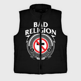 Мужской жилет утепленный 3D с принтом Bad Religion ,  |  | bad religion | hardcore | punk | группы | музыка | панк | панк рок | рок