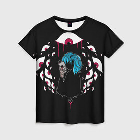 Женская футболка 3D с принтом Салли , 100% полиэфир ( синтетическое хлопкоподобное полотно) | прямой крой, круглый вырез горловины, длина до линии бедер | sally facе