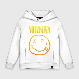 Детское худи Oversize хлопок с принтом NIRVANA , френч-терри — 70% хлопок, 30% полиэстер. Мягкий теплый начес внутри —100% хлопок | боковые карманы, эластичные манжеты и нижняя кромка, капюшон на магнитной кнопке | nirvana | альтернативный рок | гранж | группа | курт кобейн | логотип нирвана | музыка | нирвана | песни | рок