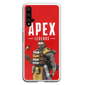 Чехол для Honor 20 с принтом CAUSTIC APEX LEGENDS , Силикон | Область печати: задняя сторона чехла, без боковых панелей | Тематика изображения на принте: apex | caustic | legend | legends | titanfall | апекс | арех | бангалор | бладхаунд | гибралтар | каустик | лайфлайн | ледженд | леджендс | мираж | орех | рэйф