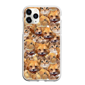 Чехол для iPhone 11 Pro матовый с принтом Котята и лисята , Силикон |  | cats | foxes | kittens | pu | весёлые | взгляд | геометрический | геометрия | голова | графика | дикая | добрые | домашние | животные | иллюстрация | картинка | коллаж | коты | котята | лисы | лисята | мода
