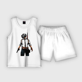 Детская пижама с шортами хлопок с принтом PLAYERUNKNOWNS BATTLEGROUNDS ,  |  | pubg | игра | игры | онлайн | пабг