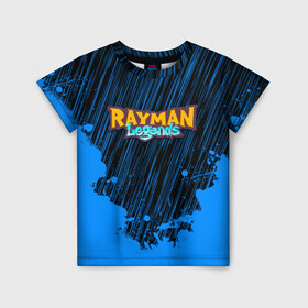 Детская футболка 3D с принтом RAYMAN LEGENDS , 100% гипоаллергенный полиэфир | прямой крой, круглый вырез горловины, длина до линии бедер, чуть спущенное плечо, ткань немного тянется | legends rayman. | rayman | rayman legends | rayman legends ps4 | rayman origins