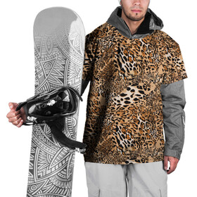 Накидка на куртку 3D с принтом Леопард , 100% полиэстер |  | camouflage | cat | disguise | fashion | illustration | jungle | leopard | predator | skin | spots | style | wild | youth | графика | джунгли | дикий | иллюстрация | камуфляж | картинка | кошка | леопард | маскировка | мода | молодежная | пятна | рисунок |