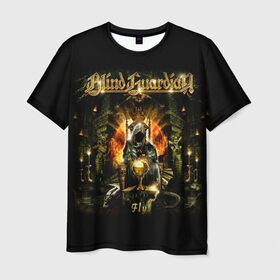 Мужская футболка 3D с принтом Blind Guardian , 100% полиэфир | прямой крой, круглый вырез горловины, длина до линии бедер | Тематика изображения на принте: blind guardian | heavy metal | metal | группа | метал | музыка | пауэр метал | рок | хэви метал