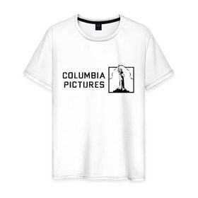 Мужская футболка хлопок с принтом Columbia Pictures__ , 100% хлопок | прямой крой, круглый вырез горловины, длина до линии бедер, слегка спущенное плечо. | 
