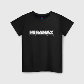 Детская футболка хлопок с принтом MIRAMAX FILM_ , 100% хлопок | круглый вырез горловины, полуприлегающий силуэт, длина до линии бедер | miramax film | киностудия | мирамакс