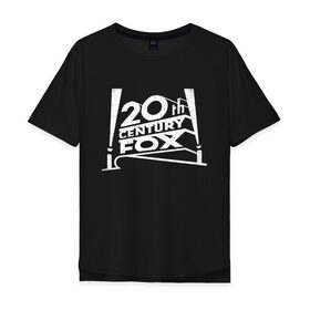 Мужская футболка хлопок Oversize с принтом 20th Century Fox_2 , 100% хлопок | свободный крой, круглый ворот, “спинка” длиннее передней части | Тематика изображения на принте: 20 век фокс | 20th century fox | киностудия