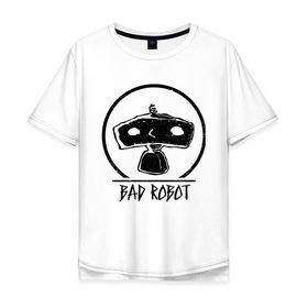 Мужская футболка хлопок Oversize с принтом BAD ROBOT , 100% хлопок | свободный крой, круглый ворот, “спинка” длиннее передней части | bad robot | lost | бэд робот | дж. дж. абрамс | лост | остаться в живых