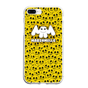 Чехол для iPhone 7Plus/8 Plus матовый с принтом MARSHMELLO , Силикон | Область печати: задняя сторона чехла, без боковых панелей | fortnite marshmello | friend marshmello | happy marshmello | marshmallow anne | marshmello | marshmello bastille | marshmello marie | spotlight marshmello.