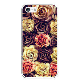 Чехол для iPhone 5/5S матовый с принтом Шоколадные розы , Силикон | Область печати: задняя сторона чехла, без боковых панелей | бабушке | девочке | девушке | дочке | желтые цветы | женщине | маме | подруге | природа | розовые цветы | розы | сестре | теще | тюльпаны | цветы