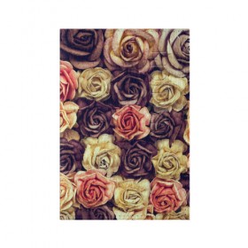 Обложка для паспорта матовая кожа с принтом Шоколадные розы , натуральная матовая кожа | размер 19,3 х 13,7 см; прозрачные пластиковые крепления | бабушке | девочке | девушке | дочке | желтые цветы | женщине | маме | подруге | природа | розовые цветы | розы | сестре | теще | тюльпаны | цветы