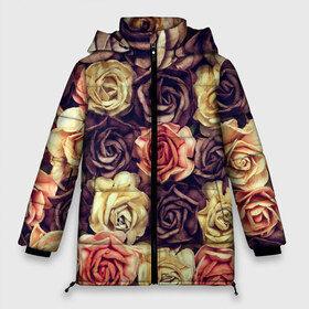 Женская зимняя куртка 3D с принтом Шоколадные розы , верх — 100% полиэстер; подкладка — 100% полиэстер; утеплитель — 100% полиэстер | длина ниже бедра, силуэт Оверсайз. Есть воротник-стойка, отстегивающийся капюшон и ветрозащитная планка. 

Боковые карманы с листочкой на кнопках и внутренний карман на молнии | бабушке | девочке | девушке | дочке | желтые цветы | женщине | маме | подруге | природа | розовые цветы | розы | сестре | теще | тюльпаны | цветы