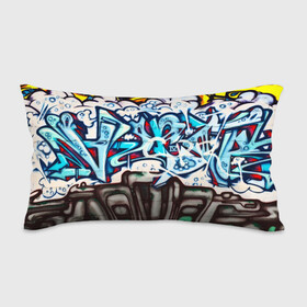 Подушка 3D антистресс с принтом Graffiti , наволочка — 100% полиэстер, наполнитель — вспененный полистирол | состоит из подушки и наволочки на молнии | grafity | paint | street art | urban | город | граффити | искусство | кирпичи | краски | рисунки | стена | улицы | уличное искусство