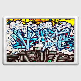 Магнит 45*70 с принтом Graffiti , Пластик | Размер: 78*52 мм; Размер печати: 70*45 | grafity | paint | street art | urban | город | граффити | искусство | кирпичи | краски | рисунки | стена | улицы | уличное искусство