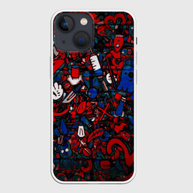 Чехол для iPhone 13 mini с принтом Стикеры граффити ,  |  | grafity | paint | street art | urban | город | граффити | искусство | кирпичи | краски | рисунки | стена | улицы | уличное искусство