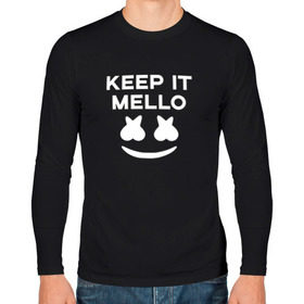 Мужской лонгслив хлопок с принтом KEEP IT MELLO (Marshmello) , 100% хлопок |  | christopher comstock | dj | keep it mello | marshmello | mello | music | диджей | клубная музыка | клубняк | крис комсток | логотип | маршмеллоу | музыка