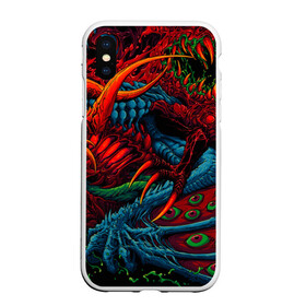 Чехол для iPhone XS Max матовый с принтом CS GOHYPER BEAST , Силикон | Область печати: задняя сторона чехла, без боковых панелей | awp | counter strike | cyber sport | game | hyper beast | skin | sport | авп | игры | скин | скоростной зверь