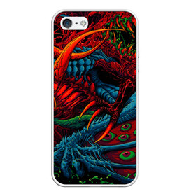 Чехол для iPhone 5/5S матовый с принтом CS GOHYPER BEAST , Силикон | Область печати: задняя сторона чехла, без боковых панелей | awp | counter strike | cyber sport | game | hyper beast | skin | sport | авп | игры | скин | скоростной зверь