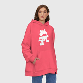 Худи SuperOversize хлопок с принтом Monstercat , 70% хлопок, 30% полиэстер, мягкий начес внутри | карман-кенгуру, эластичная резинка на манжетах и по нижней кромке, двухслойный капюшон
 | monstercat | клуб | клубная музыка | кот | котенок | кошка | лейбл | монстар | монстар кет | монстер | музыка | танцевальная музыка | электронная | электронная музыка